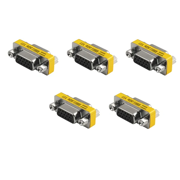 VGA female to female joinder 15 pin 5 piece