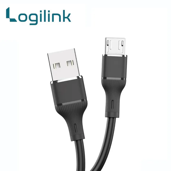 LOGILINK USB TO MICRO SILICONE FAST CHARGING DATA CABLE 1M (1 YEAR WARRANTY)