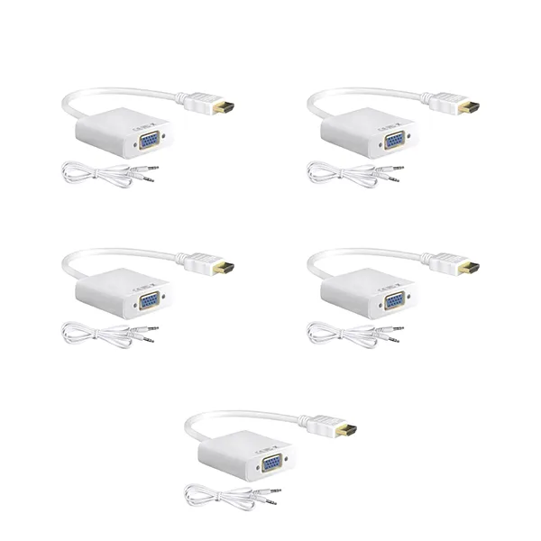 Hdmi to vga converter with sound 5 piece