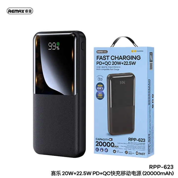Remax Rpp-623 Power Bank 20000mah 20w+22.5w Pd+Qc