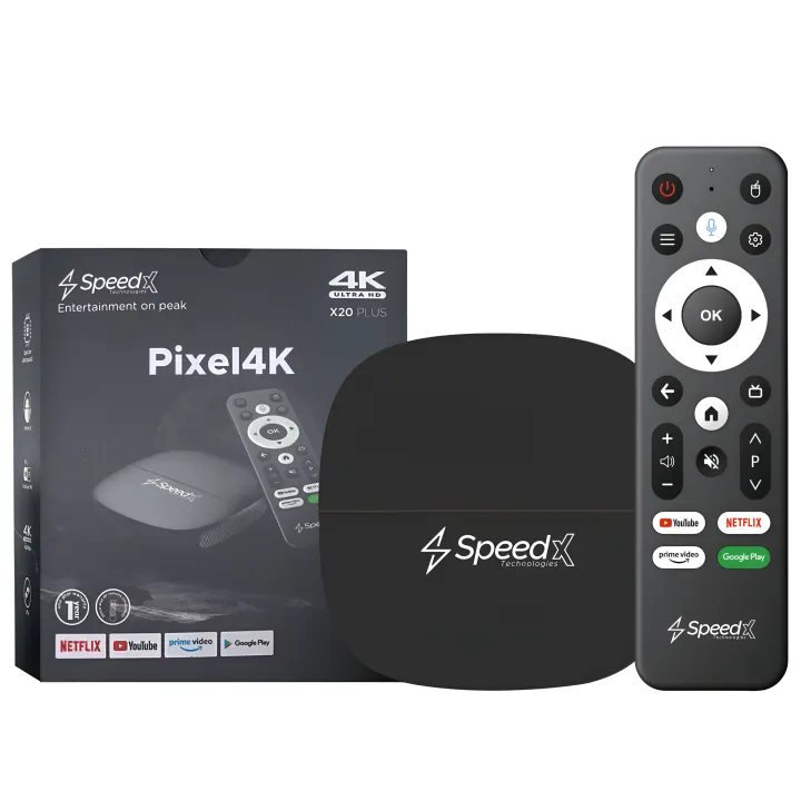 Speedx Pixel4k X20 Plus Allwinner H313 Android 10.0v 4k Smart Tv Box 2gb+16gb Air Mouse With Voice Control