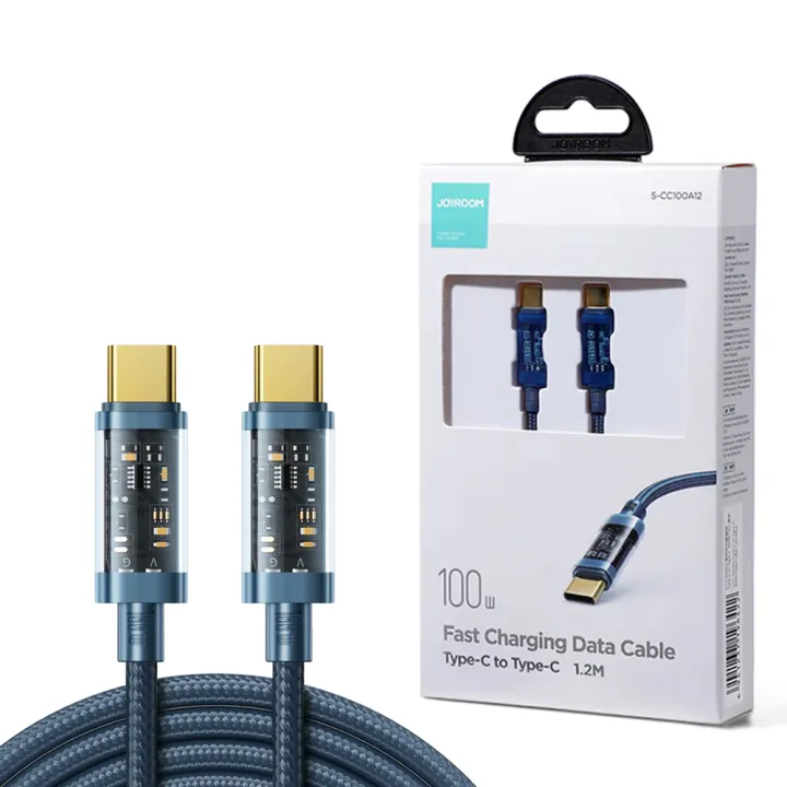 JOYROOM S-CC100A12 Type-C to TYPE-C 100W Data Cable 1.2m