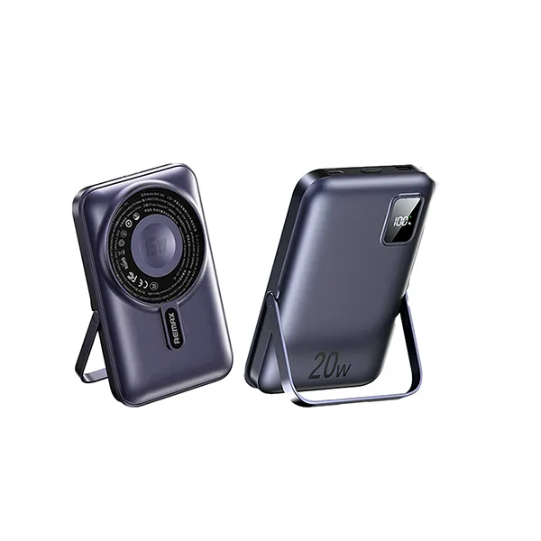 Remax Rpp-695 3 In 1 (15w M/w) 22.5w + Pd 20w Power Bank With Foldable Stand Blue