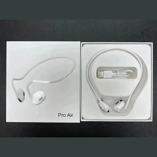 Pro Air Neck Hanging Wireless Earphone Black - Image 5