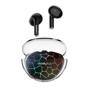 Lenovo LP80 Pro TWS Bluetooth Headphones – RGB, Low Latency, Wireless (Black/White)