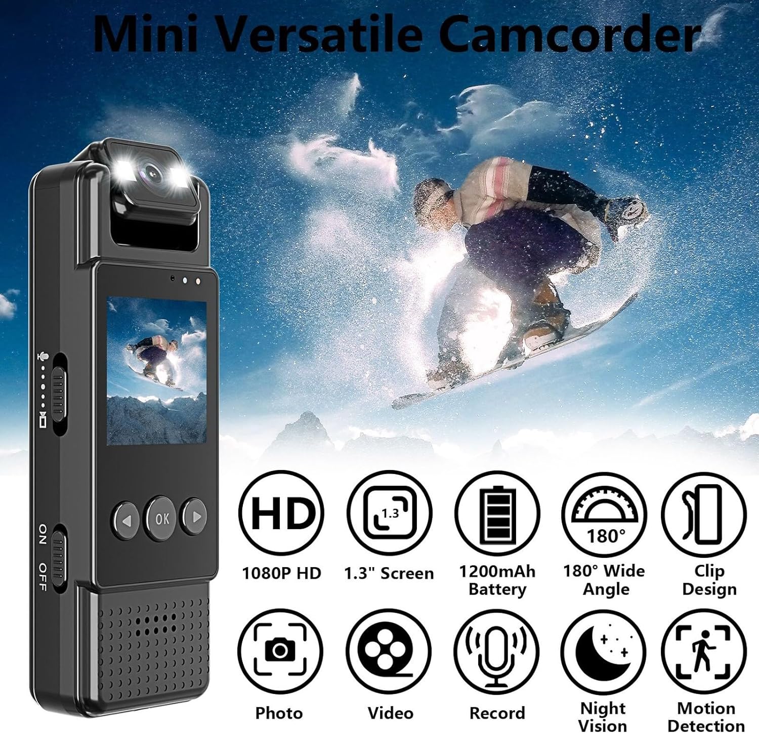 L12 MINI BODY CAMERA WIFI VIDEO RECORDER 1080P WEARABLE NIGHT VISION - Image 4