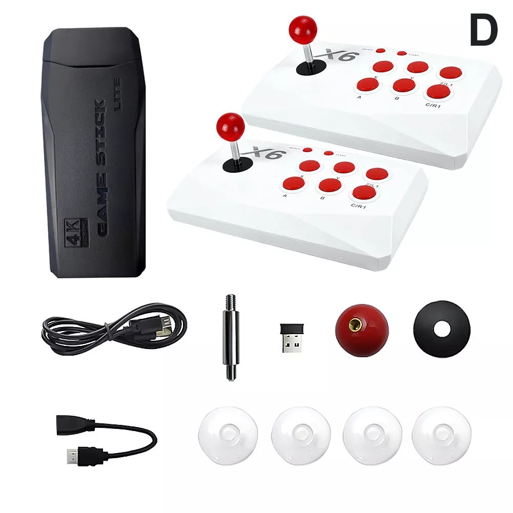 X6 RETRO GAME CONSOLE 64GB WITH DOUBLE ARCADE JOYSTICK 20,000+ GAMES - Image 4
